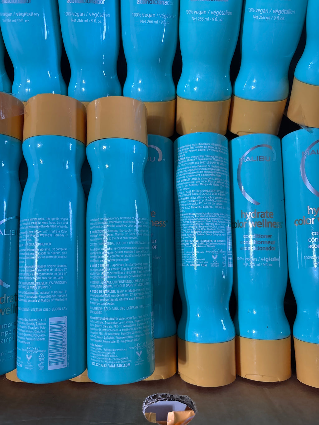 Malibu C Hydrate Color Wellness Shampoo & Conditioner Mix Lot | Premium Salon Hair Care Box, 9 Fl Oz (24 Pcs)