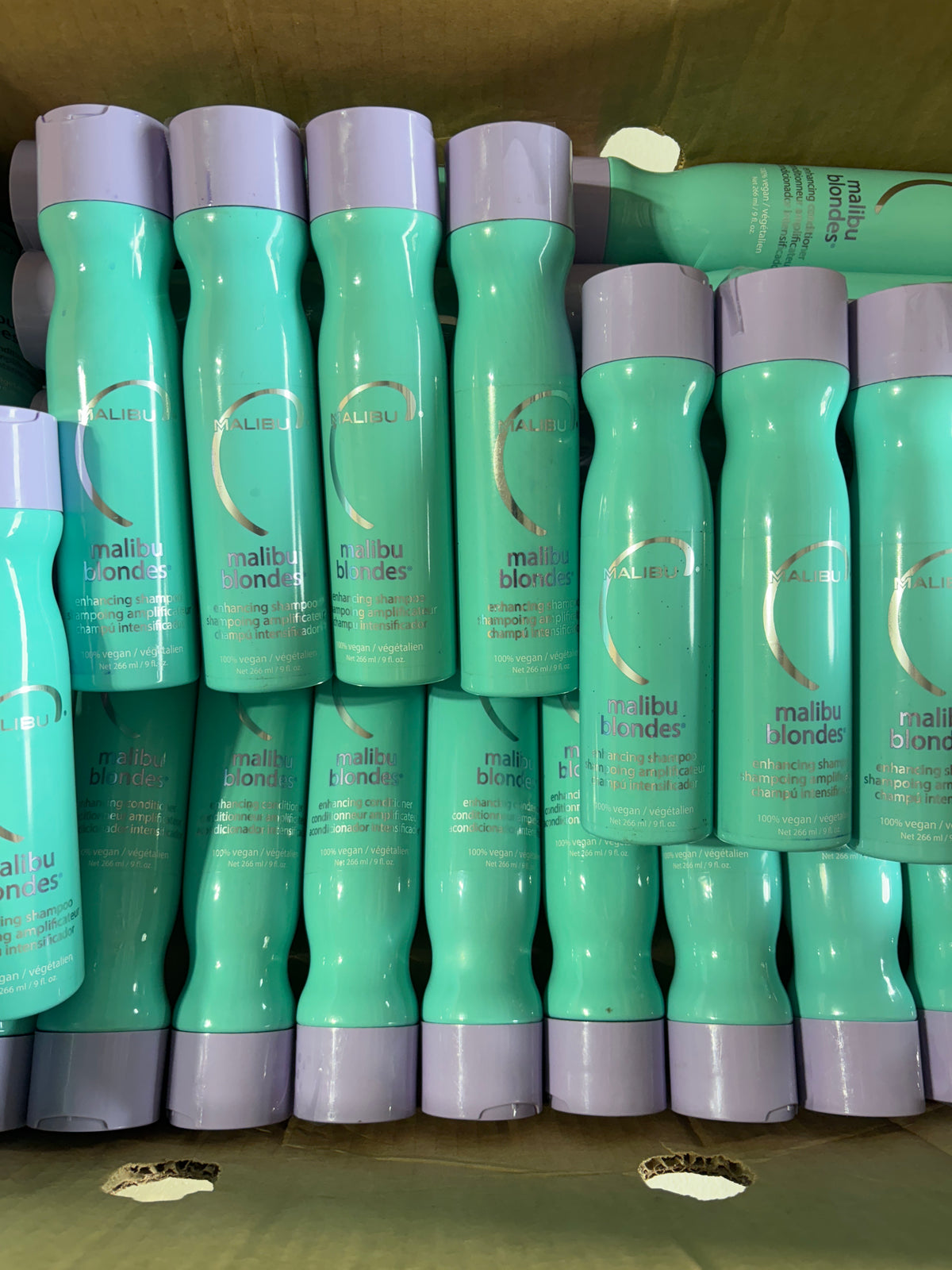 Malibu C Malibu Blondes Enhancing Shampoo & Conditioner Mix Lot | Premium Salon Hair Care Reseller Box, 9 Fl Oz (34 Pcs)