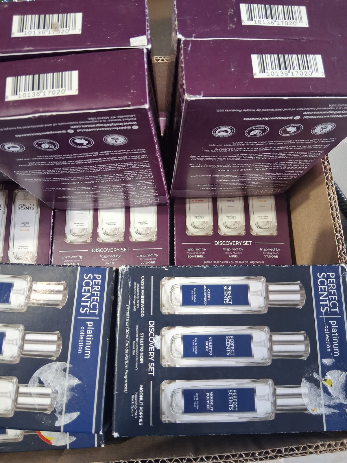 Perfect Scents Platinum Collection & Discovery Set Bulk Reseller Lot | Luxury Designer Perfume Impressions Mix Box (19 Pcs)