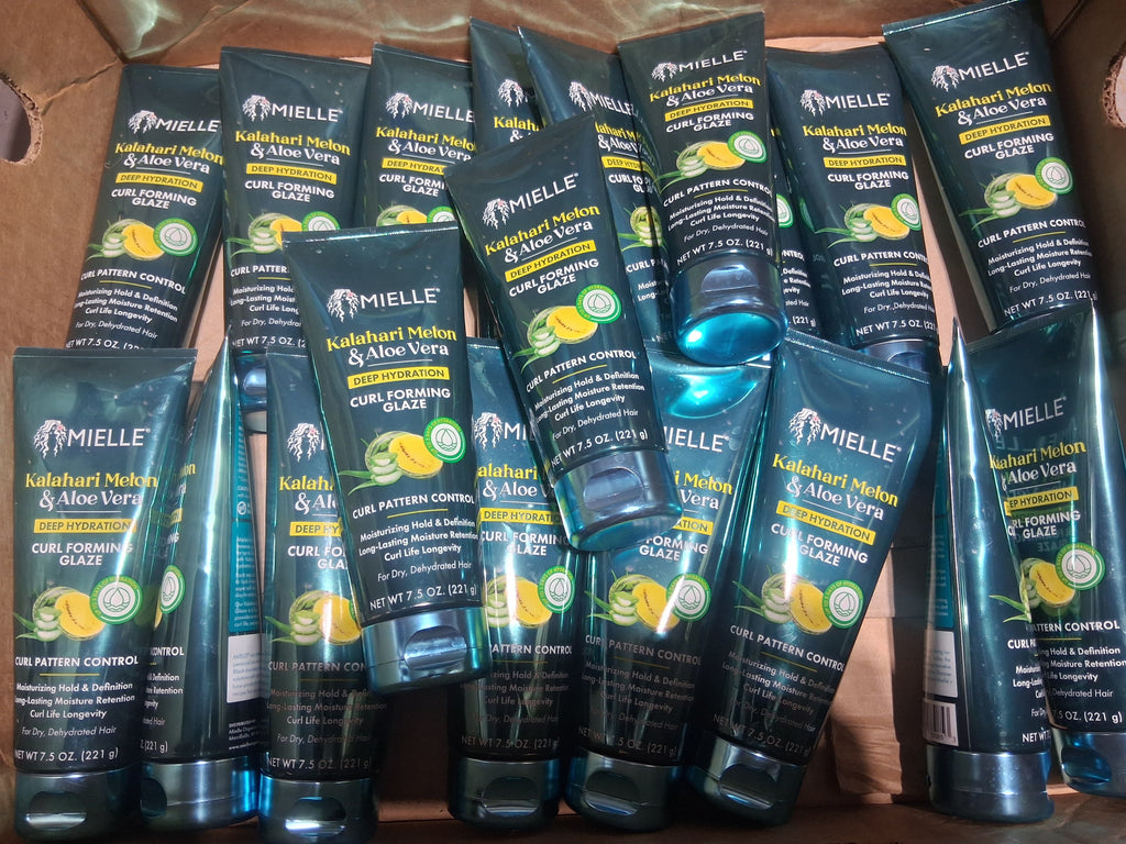Mielle Kalahari Melon & Aloe Vera Curl Forming Glaze Bulk Reseller Lot | Premium Defining Gel Liquidation Box (20 Pcs)