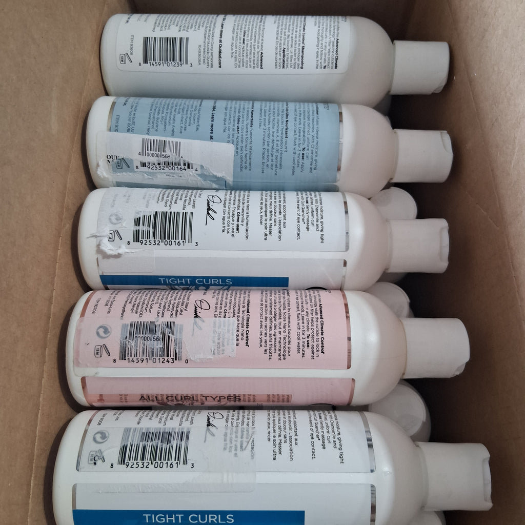 Ouidad Curl Quencher, Advanced Climate Control & All Curls Mix Lot | Premium Curly Hair Care Reseller Bulk Bundle (34 Pcs)