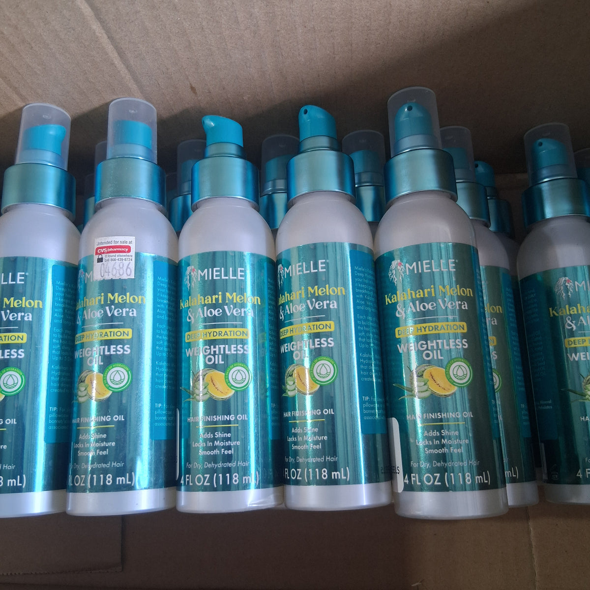 Mielle Kalahari Melon & Aloe Vera Deep Hydration Weightless Oil Bulk Reseller Lot | Premium Hair Oil Liquidation Box, 4 Fl Oz (24 Pcs)