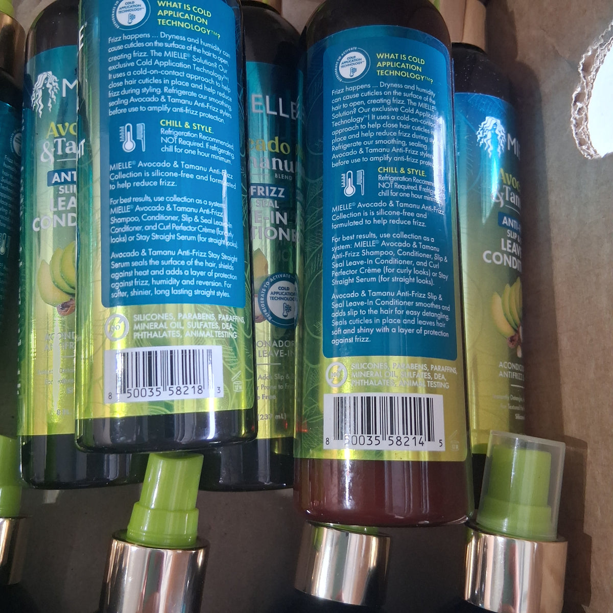 Mielle Avocado & Tamanu Stay Straight Serum & Anti-Frizz Leave-In Conditioner Reseller Lot | Premium Hair Care Mix (22 Pcs)
