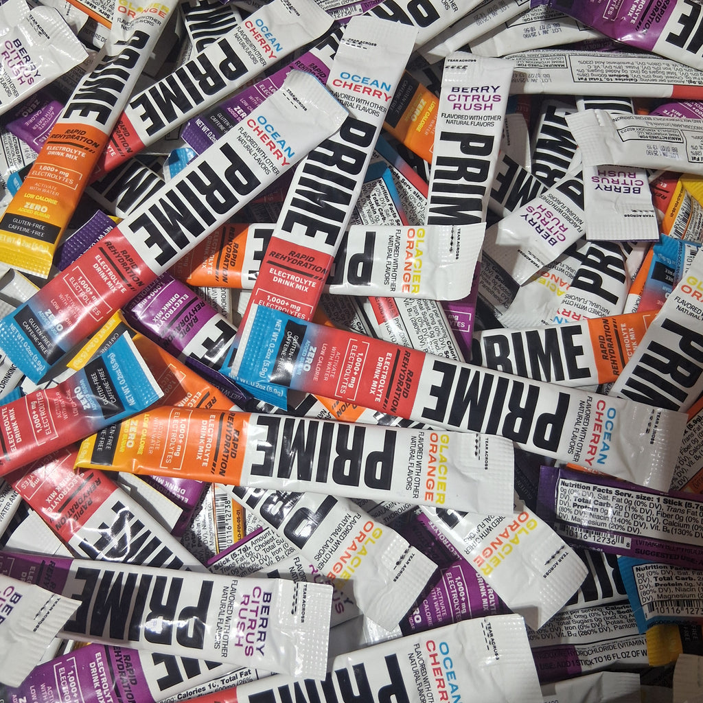 PRIME Rapid Rehydration Zero Sugar Drink Mix | Individual Serving Packet Bulk Reseller Variety Lot – 3 Flavors (200 Pcs) EXP 7/2027