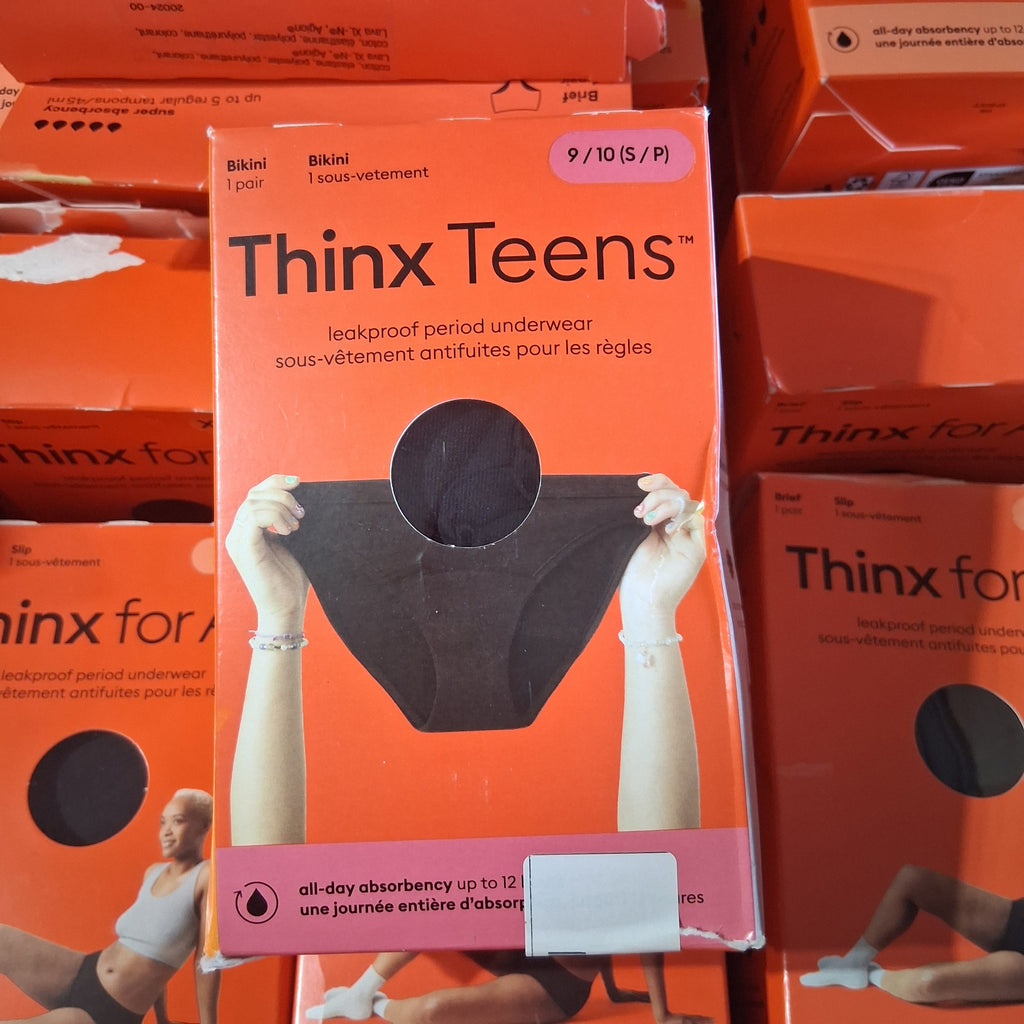 Thinx for All Period & Bladder Leak Underwear Bulk Reseller Lot | Eco-Friendly Care Box – Assorted Sizes (35 Pcs, Some Damaged Boxes)