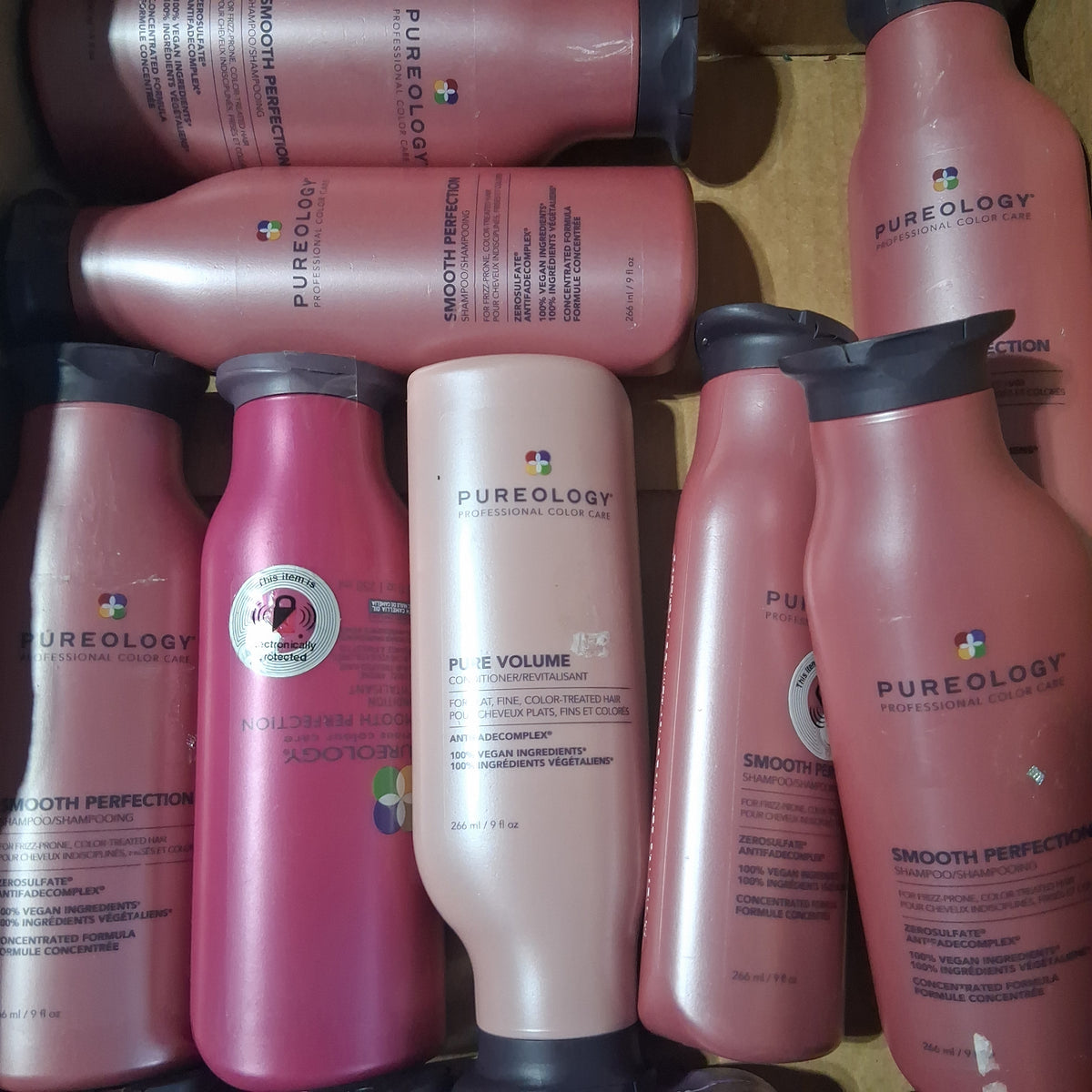 Pureology Professional Hair Care Wholesale Mix Lot | Pure Volume, Hydrate Sheer & Smooth Perfection Shampoo and Conditioner Bundle (12 Pcs)