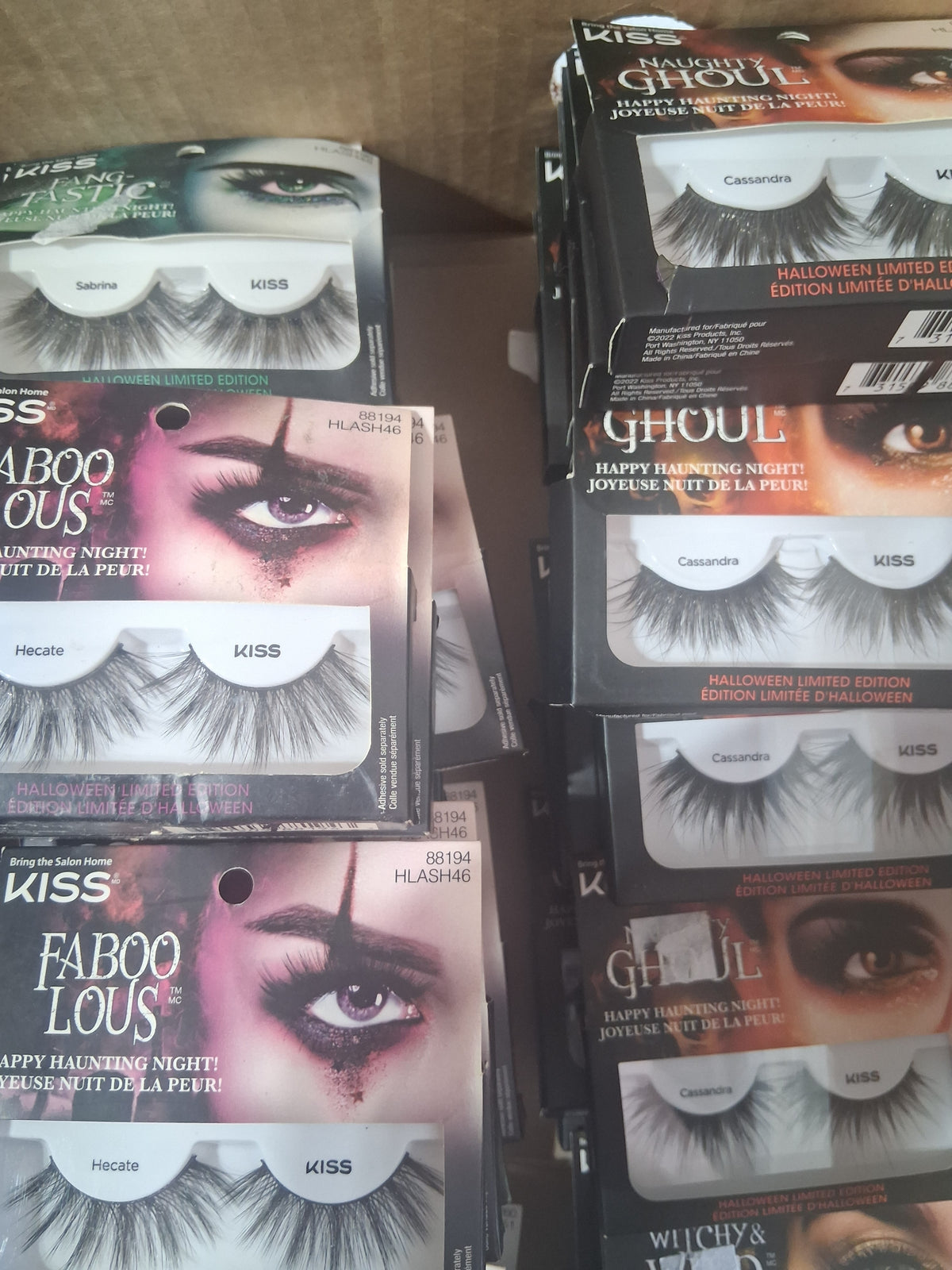 Kiss Halloween Costume False Lashes Wholesale Bundle | Assorted Special Edition Bulk Reseller Lot – 8 Styles (79 Pcs)