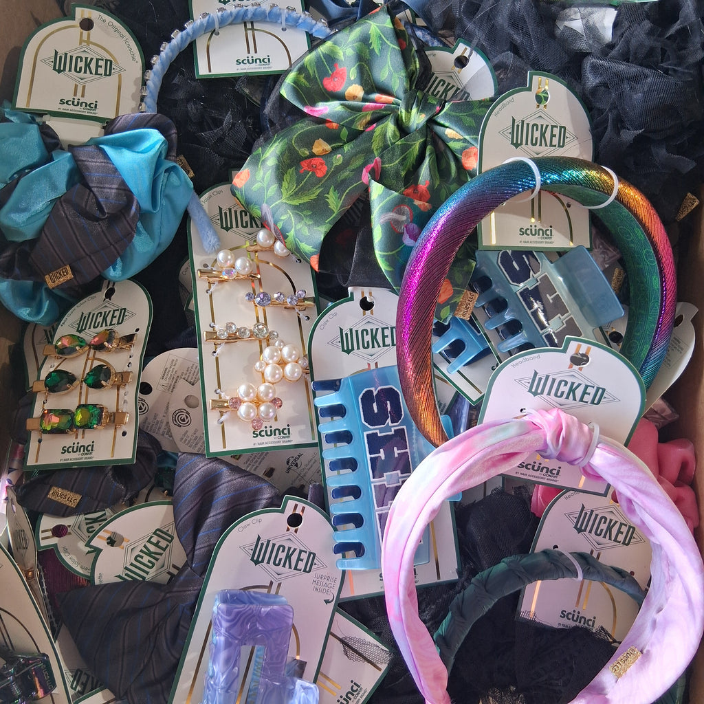 Wicked x Scunci Wet Brush Hair Accessories Reseller Bundle | Limited Edition Liquidation Lot (92 Pcs)