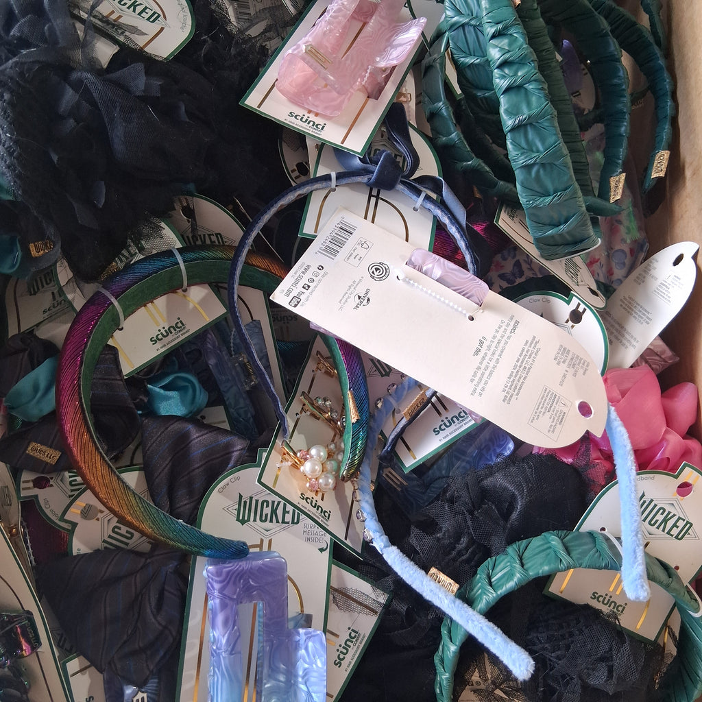 Wicked x Scunci Wet Brush Hair Accessories Reseller Bundle | Limited Edition Liquidation Lot (92 Pcs)