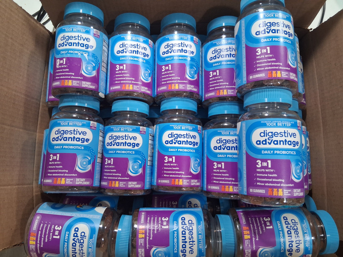 Digestive Advantage Daily Probiotics Bulk Reseller Lot | Premium Digestive Health Supplement Liquidation Box (30 pcs)