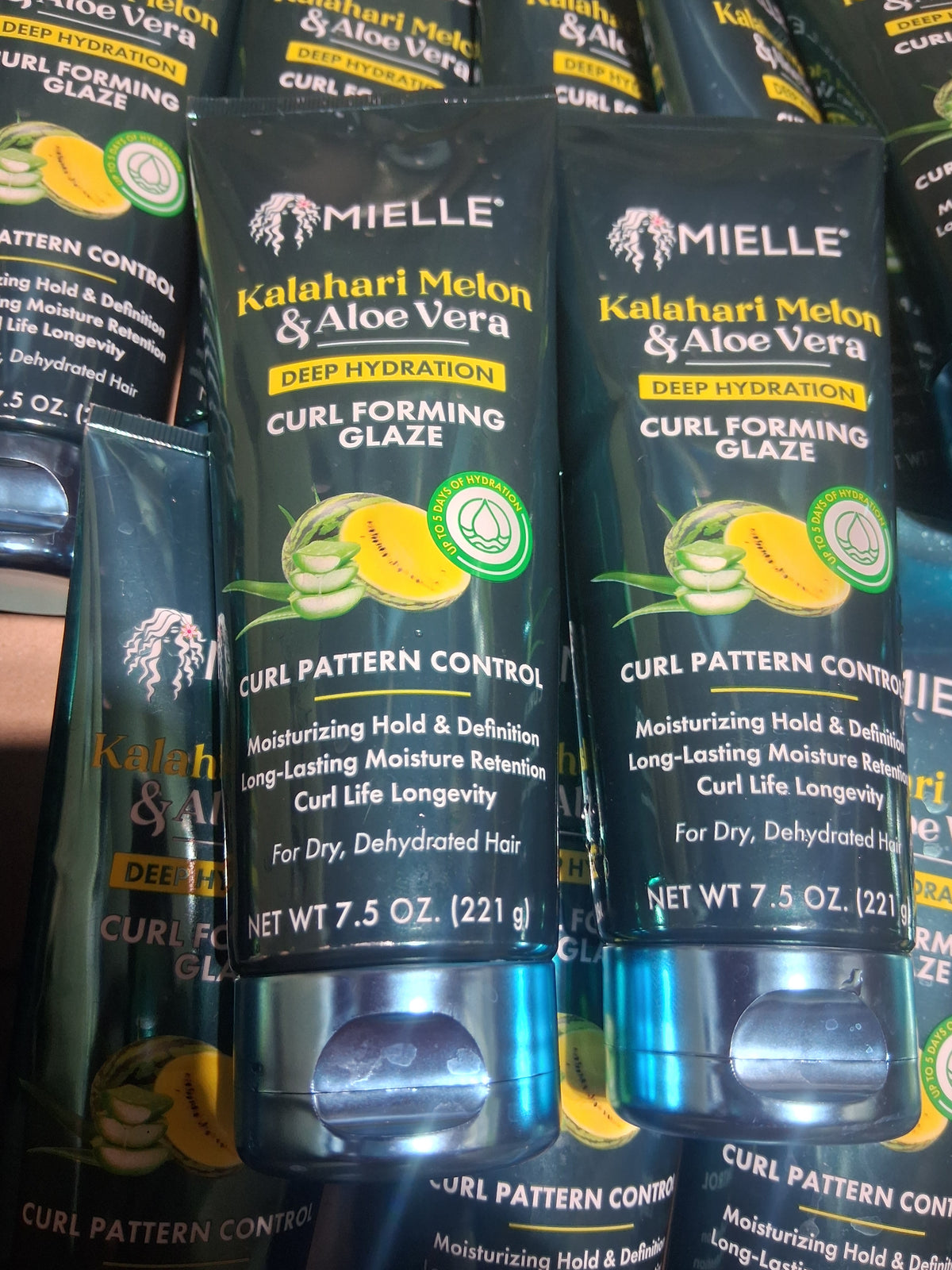 Mielle Kalahari Melon & Aloe Vera Curl Forming Glaze Bulk Reseller Lot | Premium Defining Gel Liquidation Box (20 Pcs)