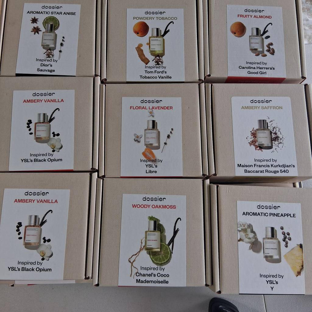 Dossier Luxury Inspired Perfume & Cologne Mixed Lot | Premium Designer Inspired Fragrance Bulk Reseller Box (51 Pcs)