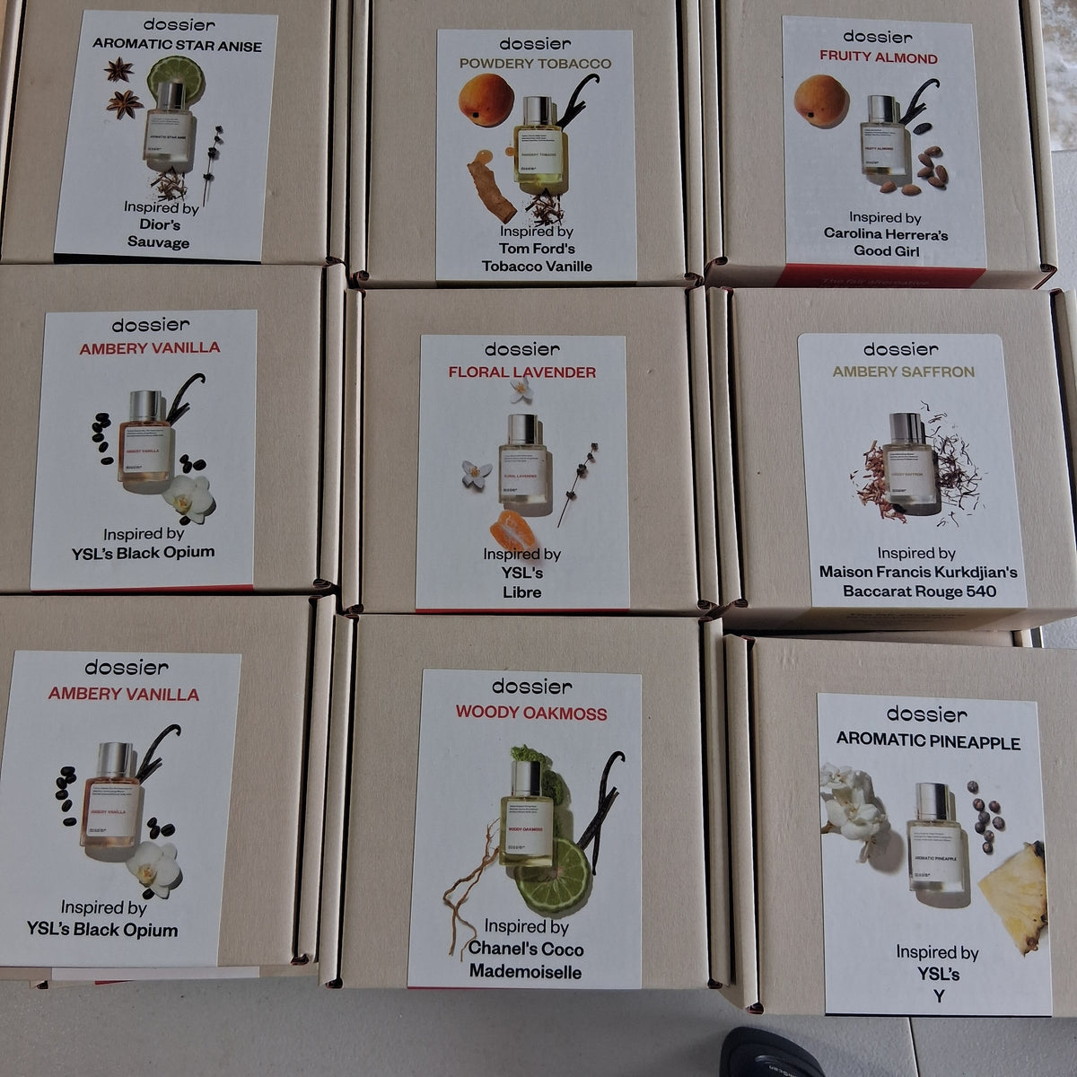 Dossier Luxury Inspired Perfume & Cologne Mixed Lot | Premium Designer Inspired Fragrance Bulk Reseller Box (51 Pcs)