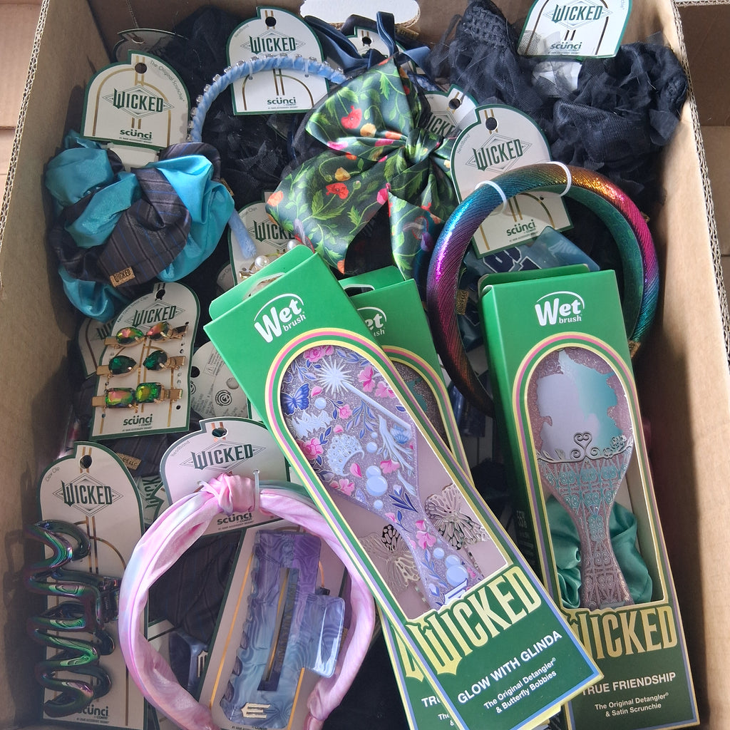 Wicked x Scunci Wet Brush Hair Accessories Reseller Bundle | Limited Edition Liquidation Lot (92 Pcs)