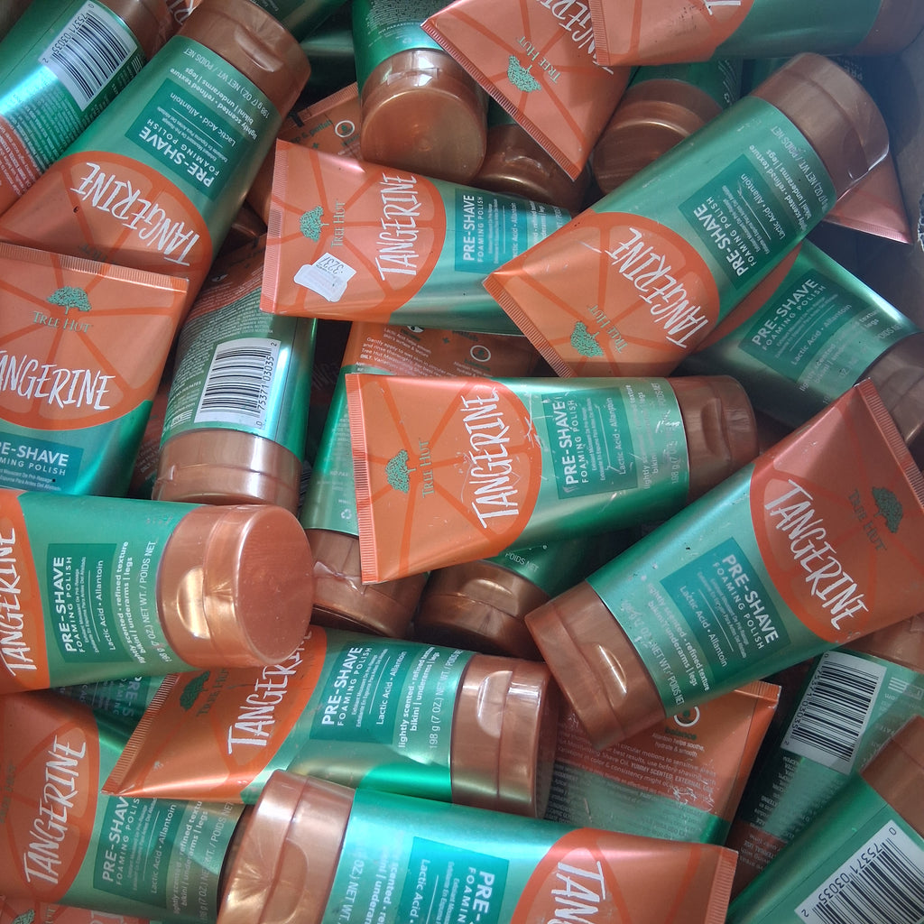 Tree Hut Tangerine Pre-Shave Foaming Polish Bulk Reseller Lot | Exfoliating Body Scrub Liquidation Box, 7 Fl Oz (50 Pcs)