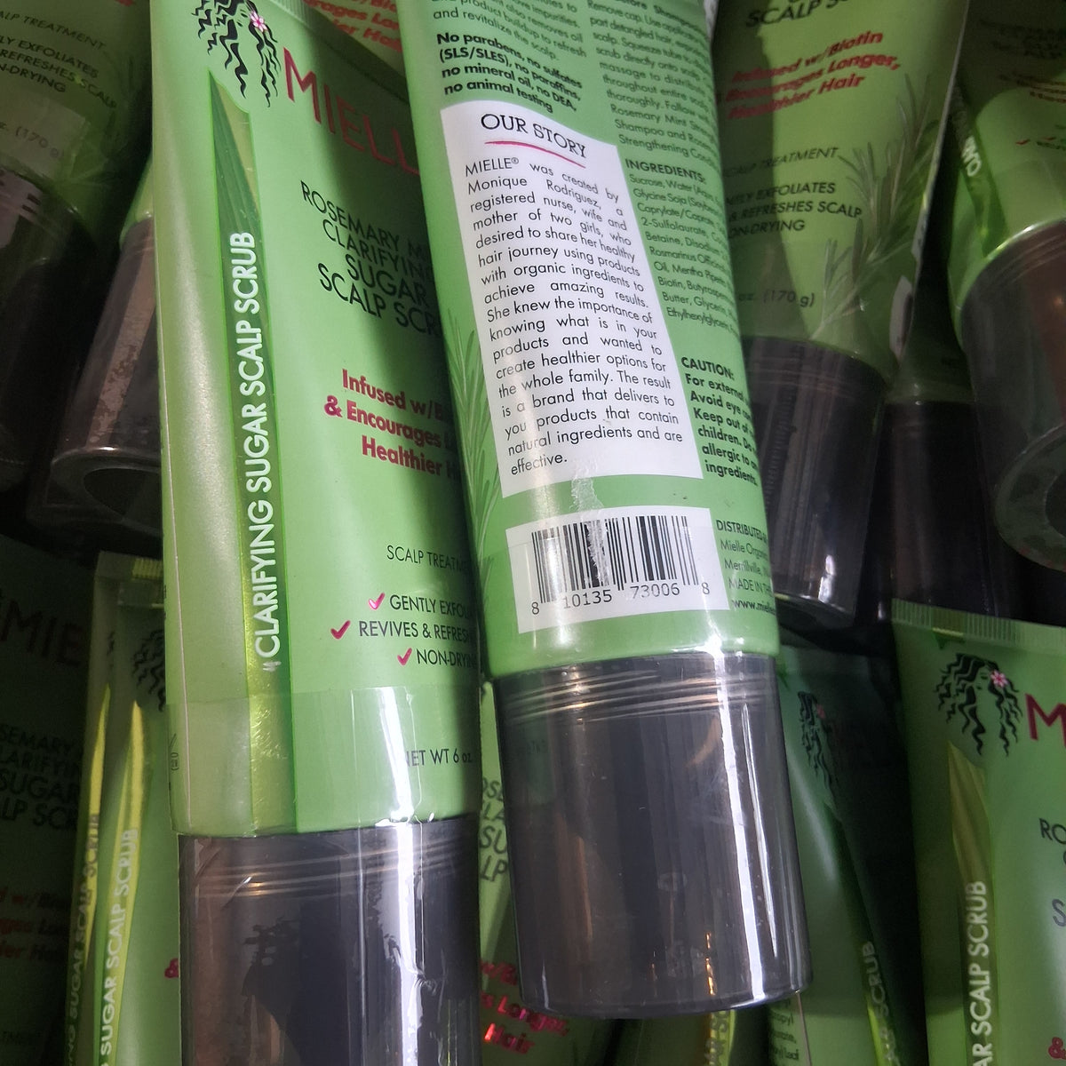 Mielle Rosemary Mint Clarifying Sugar Scalp Scrub Bulk Reseller Lot | Premium Hair & Scalp Treatment Liquidation Box (45 Pcs)