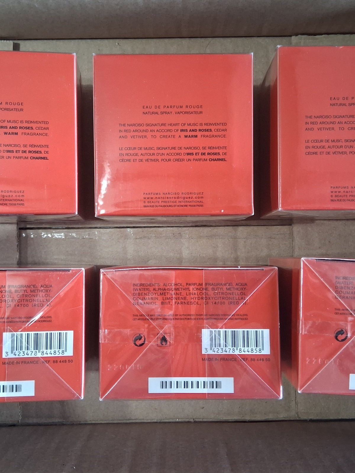 Narciso Rodriguez Narciso Eau De Parfum Rouge Bulk Reseller Lot | Luxury Designer Women's Fragrance Liquidation Box (6 Pcs)