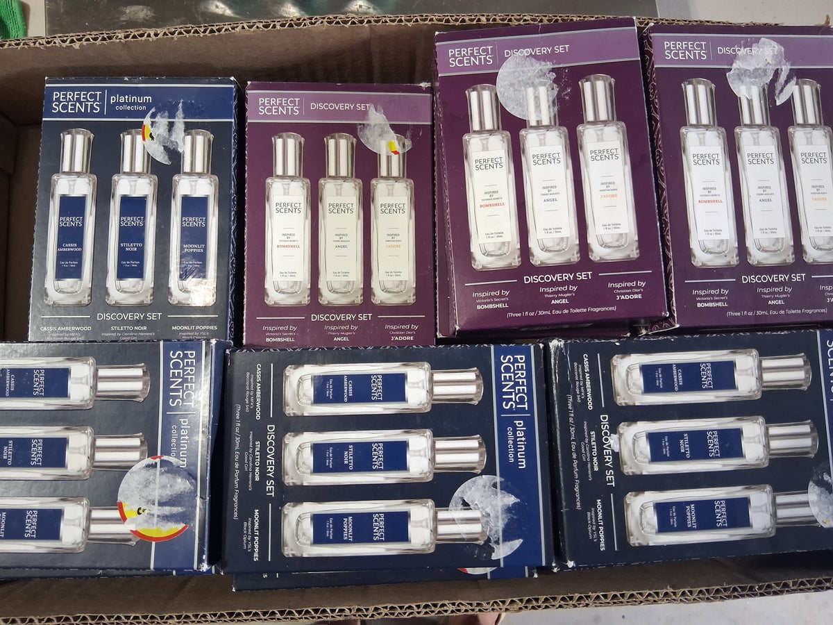 Perfect Scents Platinum Collection & Discovery Set Bulk Reseller Lot | Luxury Designer Perfume Impressions Mix Box (19 Pcs)