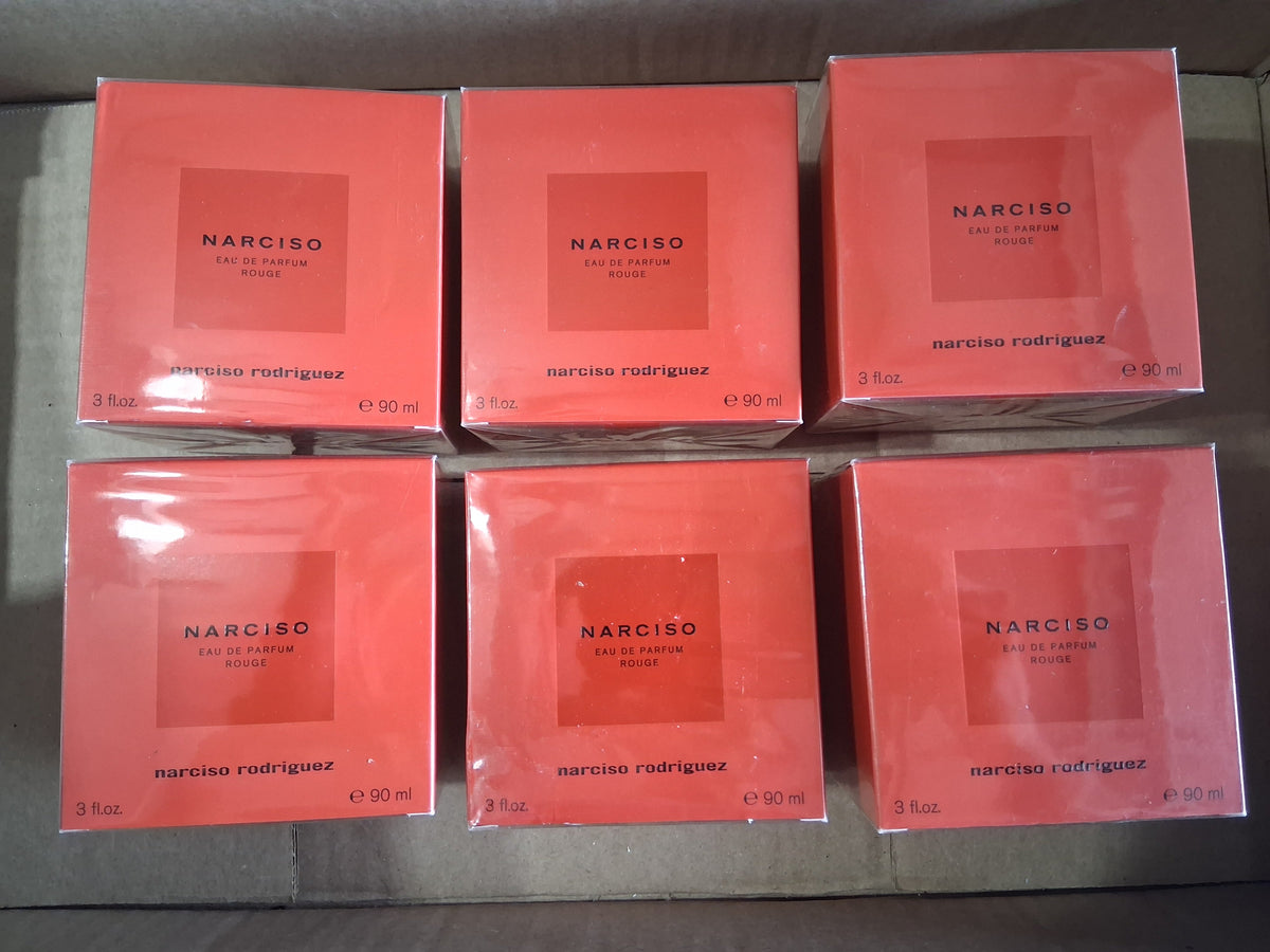 Narciso Rodriguez Narciso Eau De Parfum Rouge Bulk Reseller Lot | Luxury Designer Women's Fragrance Liquidation Box (6 Pcs)