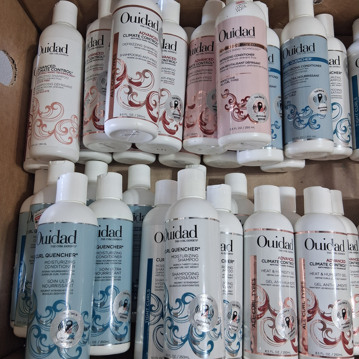 Ouidad Curl Quencher, Advanced Climate Control & All Curls Mix Lot | Premium Curly Hair Care Reseller Bulk Bundle (34 Pcs)