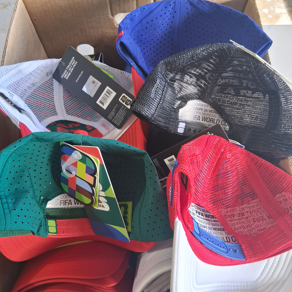 Official 2026 FIFA World Cup Trucker & Performance Hats | Licensed Collector Edition Cap Reseller Lot NWT – 5 Styles (26 Pcs)