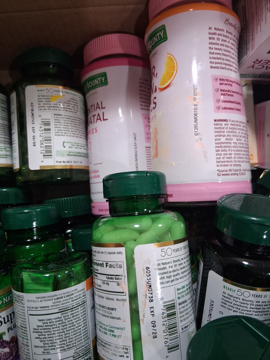 Nature's Bounty Premium Vitamin & Supplement Variety Mix Lot | Daily Wellness Immunity & Health Reseller Box (66 pcs)