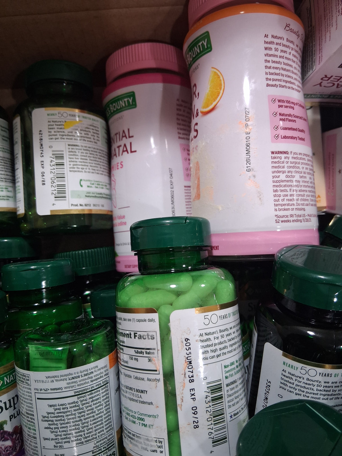 Nature's Bounty Premium Vitamin & Supplement Variety Mix Lot | Daily Wellness Immunity & Health Reseller Box (66 pcs)