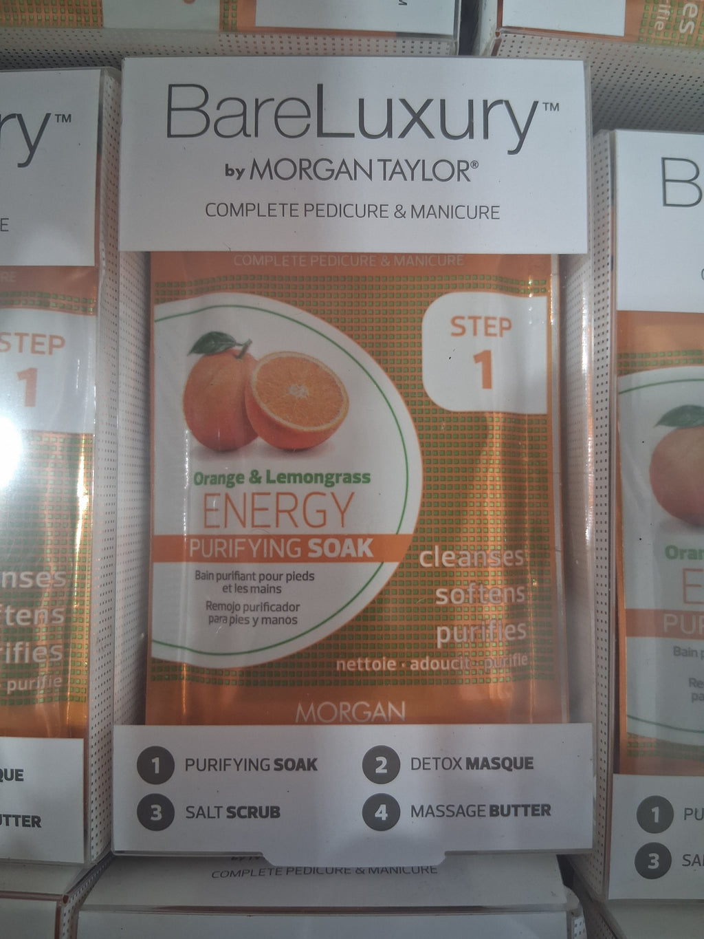 Morgan Taylor Bare Luxury Complete Manicure & Pedicure Spa Packs Bulk Reseller Lot | Detox, Energy & Calm Mix (16 pcs))